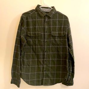Green flannel shirt